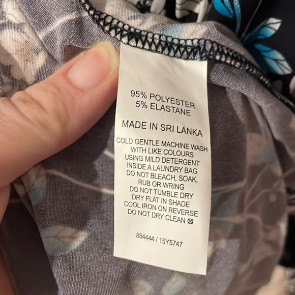 BNWT Leona Edmiston classic pussybow floral neck tie dress - Picture 4 of 4